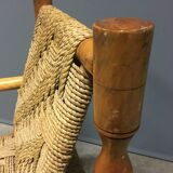 2 x Abaca French rope armchairs
