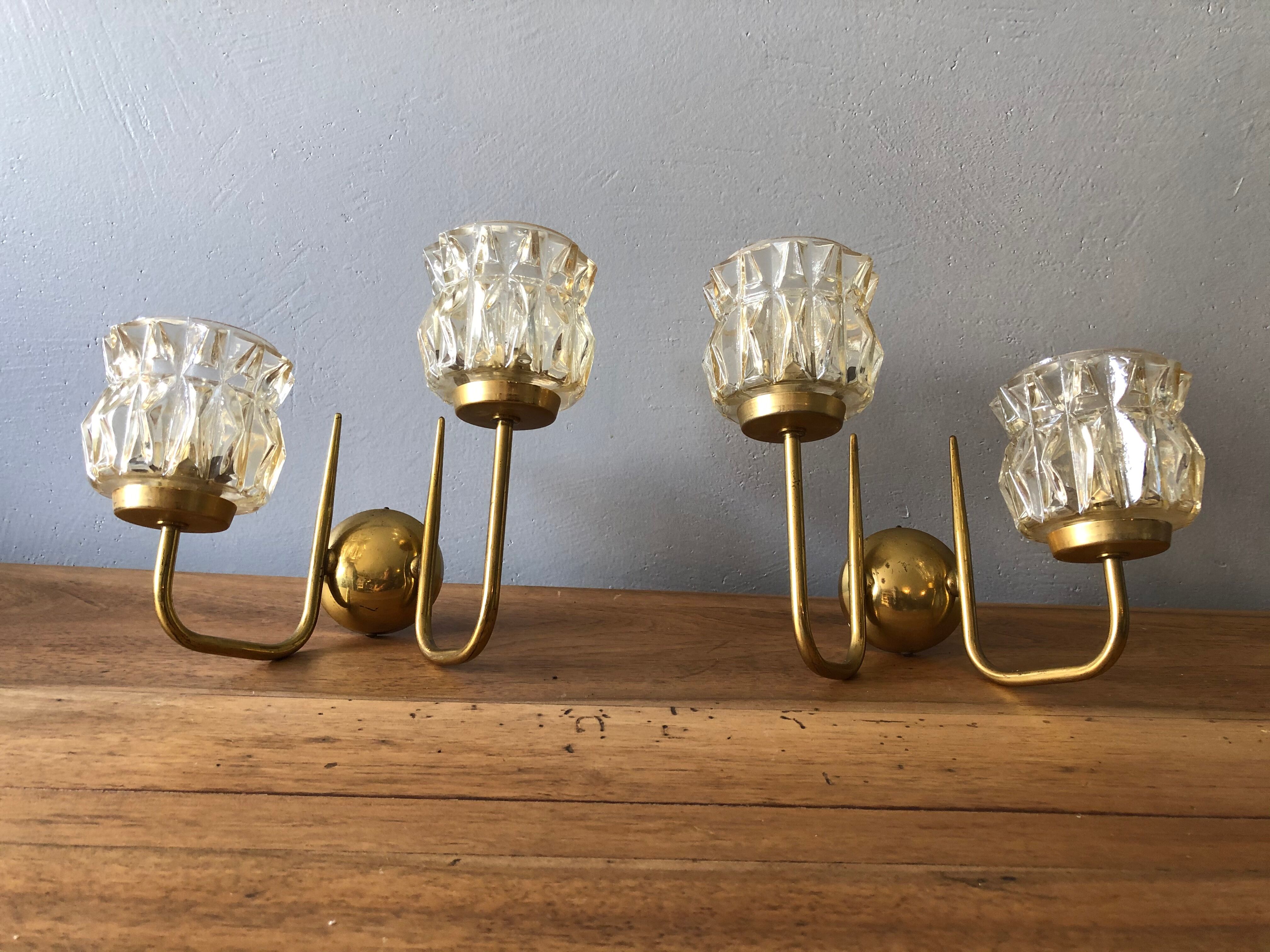 Duo of 50s/60s wall light