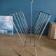Magazine holder chromed metal patinated