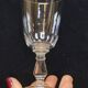 4 antique baccarat cut crystal wine glasses? saint louis?