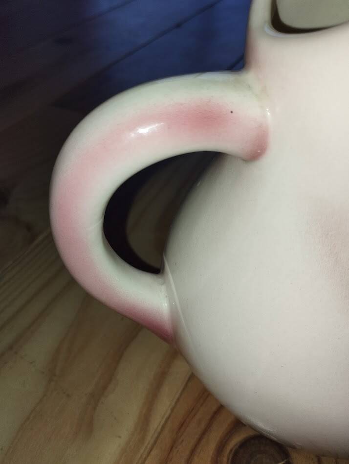 Large pig jug in earthenware – Saint-Clément France, exceptional condition