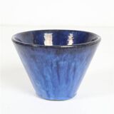 Hand-glazed mid-century plant pot by TDV / 1960s / 1970s