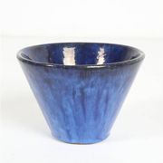 Hand-glazed mid-century plant pot by TDV / 1960s / 1970s