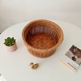 Vintage rattan basket