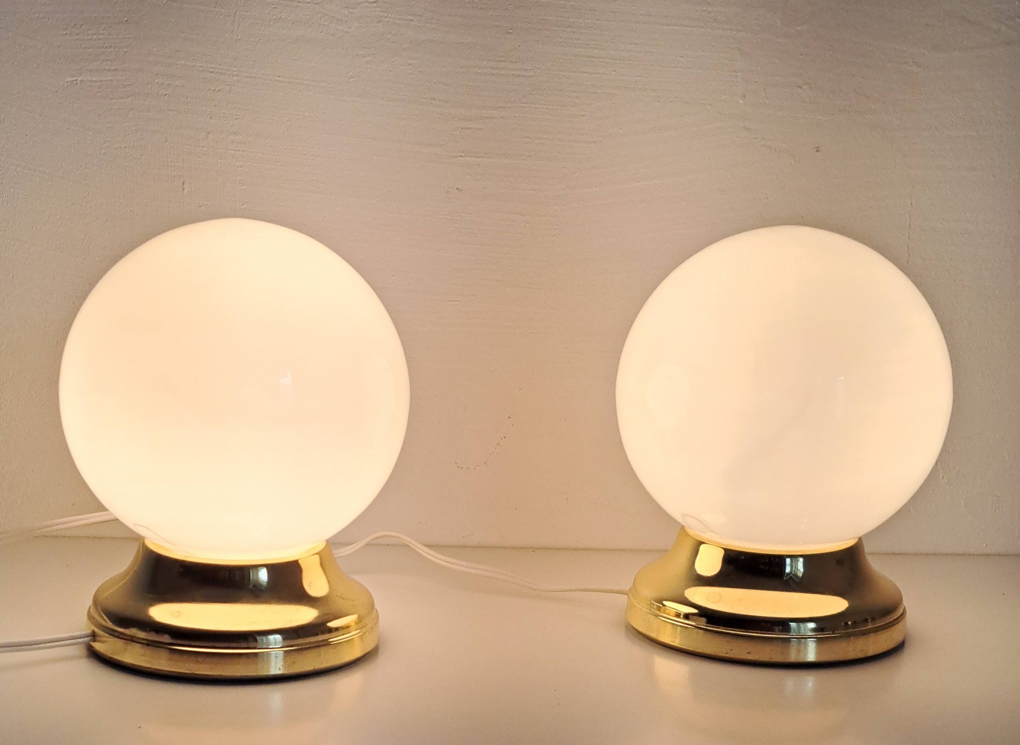 Pair of vintage bedside lamps