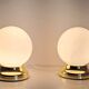 Pair of vintage bedside lamps