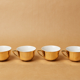 Lot 5 cups coffee porcelain gilded 1970 1980