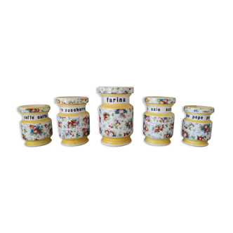 Pots, vintage italian spices