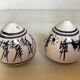 Hand-decorated ceramic salt and pepper shakers
