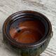 Glazed terracotta candy dish