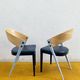 Pair of vintage Horgen-Glarus chairs – 60s Swiss design & saber legs