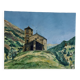 Francis Sachy "Church in Andorra" oil on canvas signed