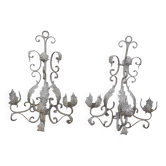 Paire de chandeliers muraux