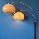 Dijkstra Double Arc Mushroom Lampamp | | d’éclairage de l’ère spatiale Rétro Lumière debout des années 70
