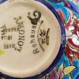 Tasse à café Longwy en faïence émaillée