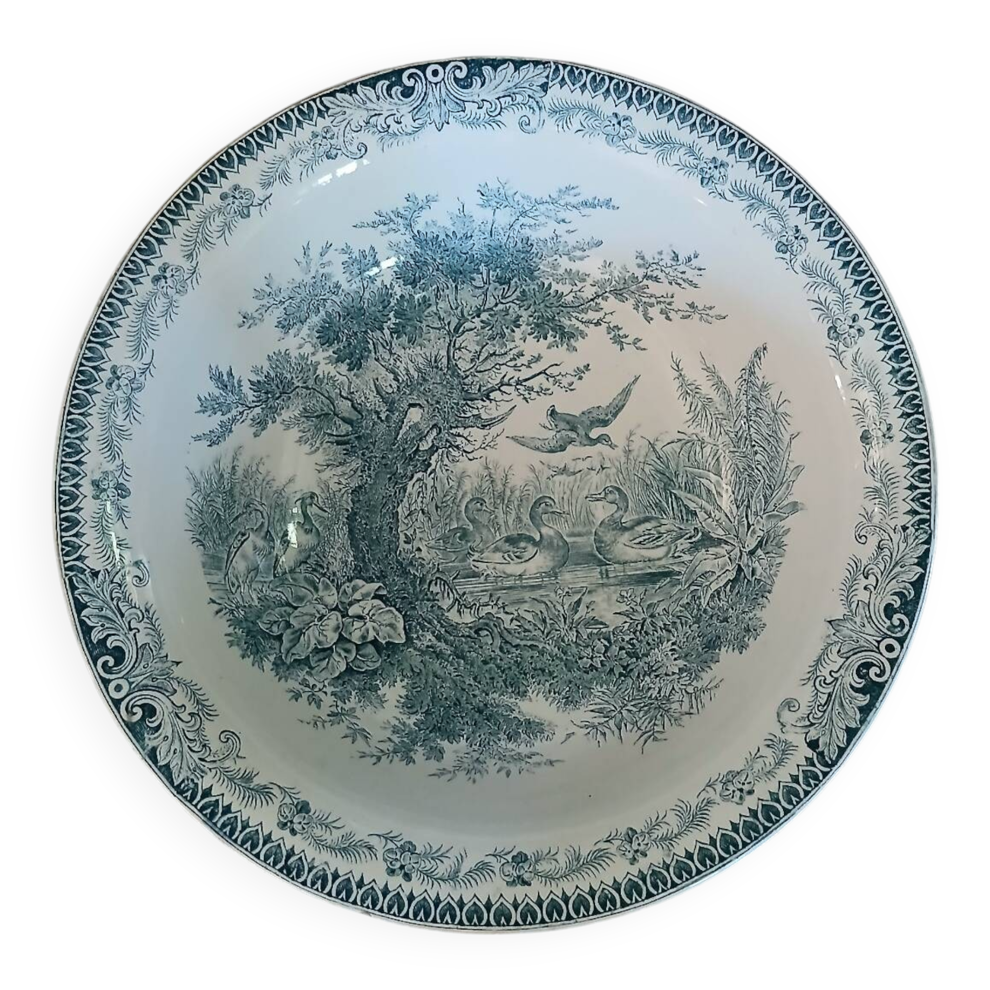 Old ironstone dish from Sarreguemines