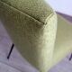 Vintage restored fabric and metal chair from the 50s/60s