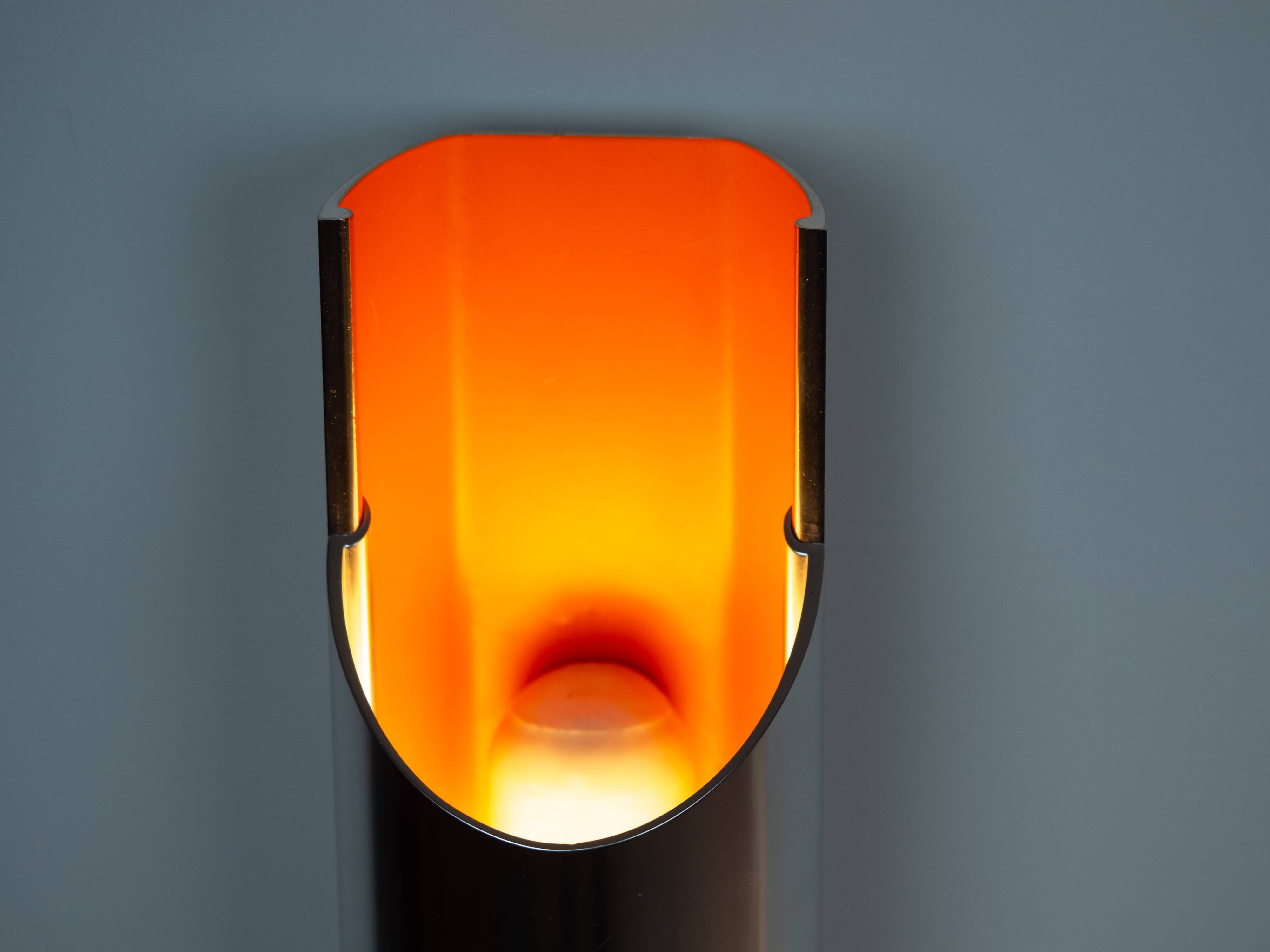 Pair of Danish vintage wall lamps Pandean by Bent Karlby, Lyfa, 1960s