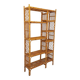 Bookcase vintage rattan shelf from the 60s