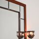 Illuminated oak mirror by AB Glas & Trä Hovmantorp, 1950s-1960s