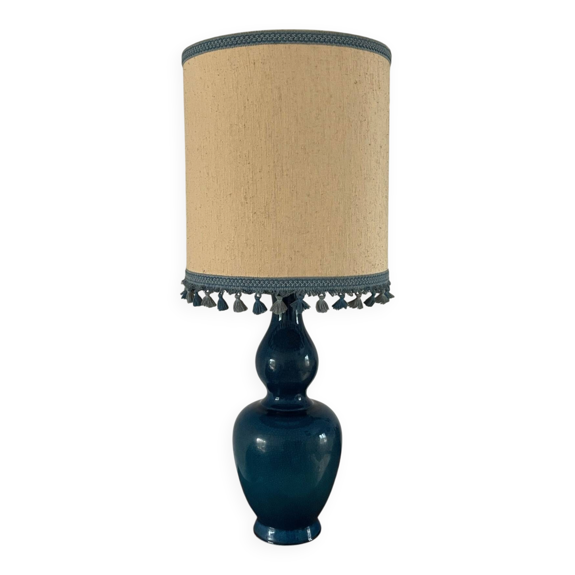 Vintage ceramic lamp from the 1970s.