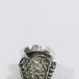 Pair of silver candle holders