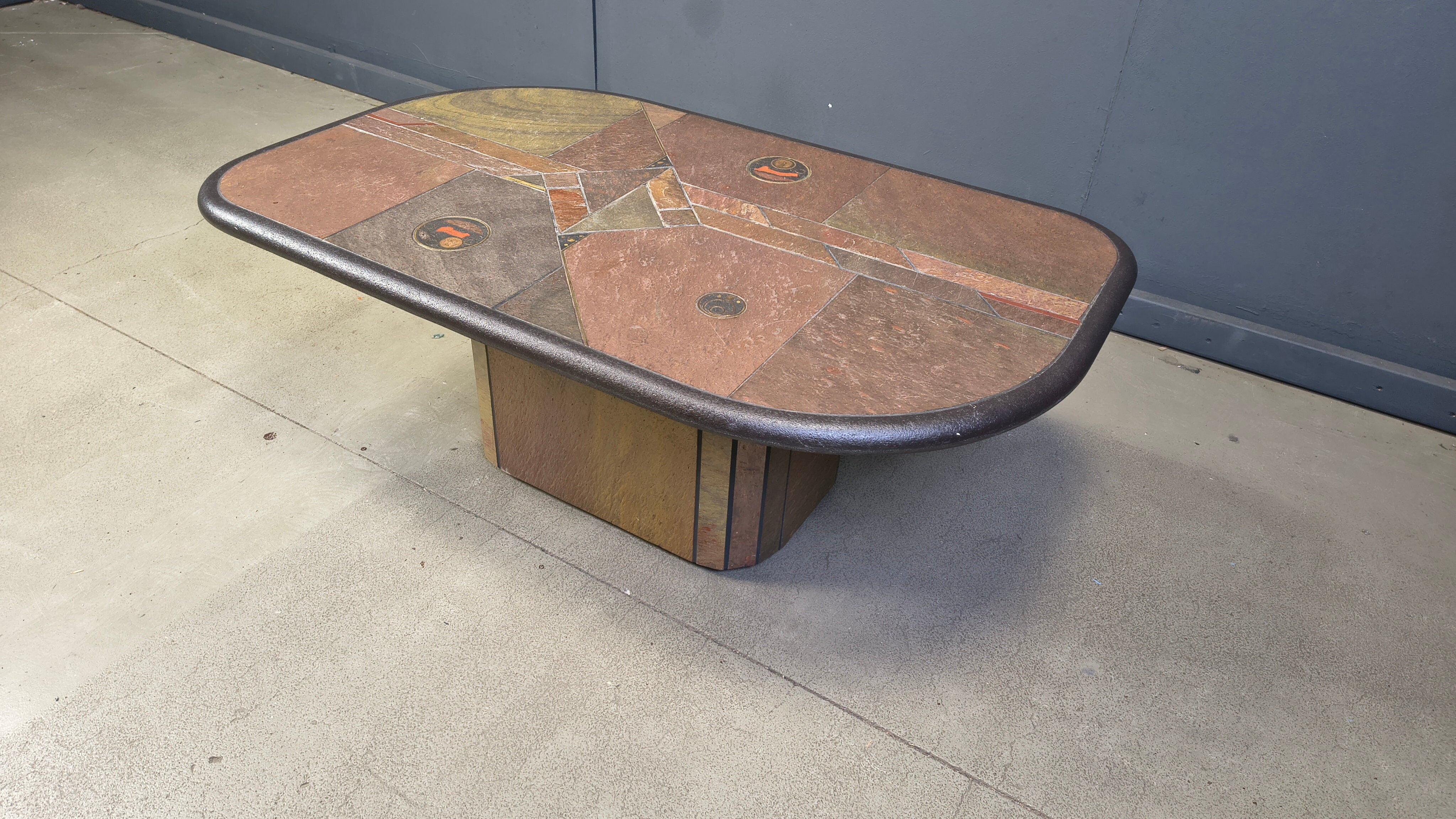 Vintage Paul Kingma style coffee table, 1980s