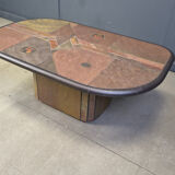 Vintage Paul Kingma style coffee table, 1980s