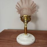 Gold and pink wall light