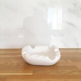 Empty matt white ceramic pocket 1950