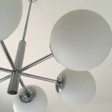 Chandelier vintage 70s chrome and _closes