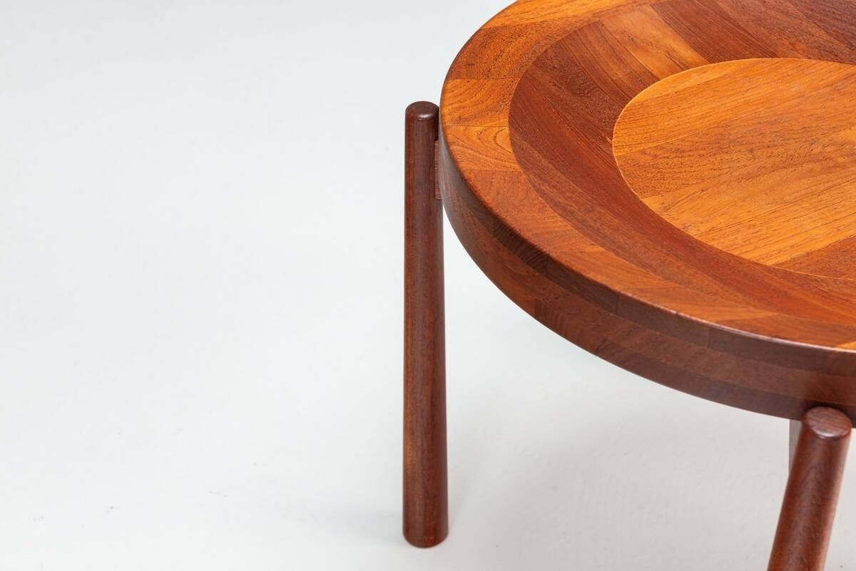 Table tray sculpturale Jens Quistgaard en teck Danemark 1960