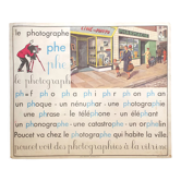 Affiche scolaire Rossignol tableau de lecture – le photographe / une opération