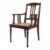 Fauteuil en bois et cannage, France, vers 1890