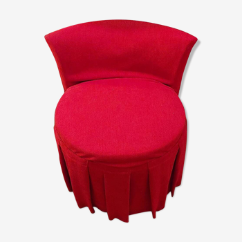 Red velvet armchair