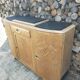 Buffet ancien art déco bois et marbre