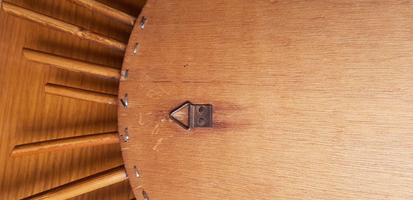 Vintage rattan sun mirror 36cm