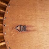 Vintage rattan sun mirror 36cm