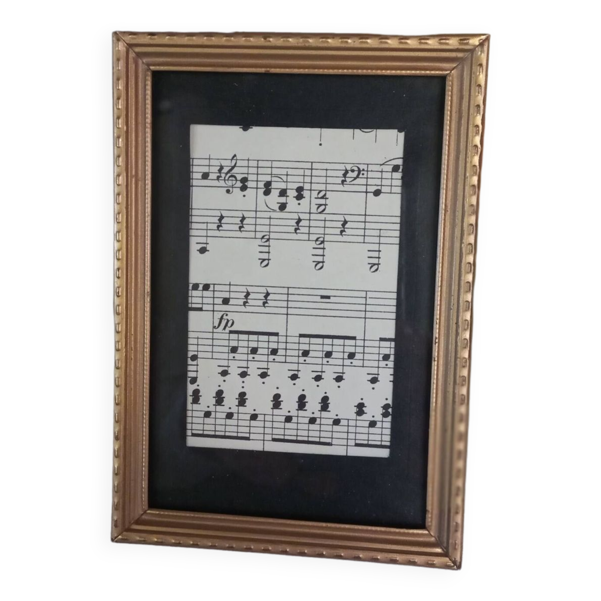 Gold metal photo frame