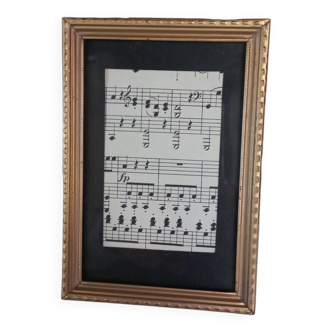 Gold metal photo frame