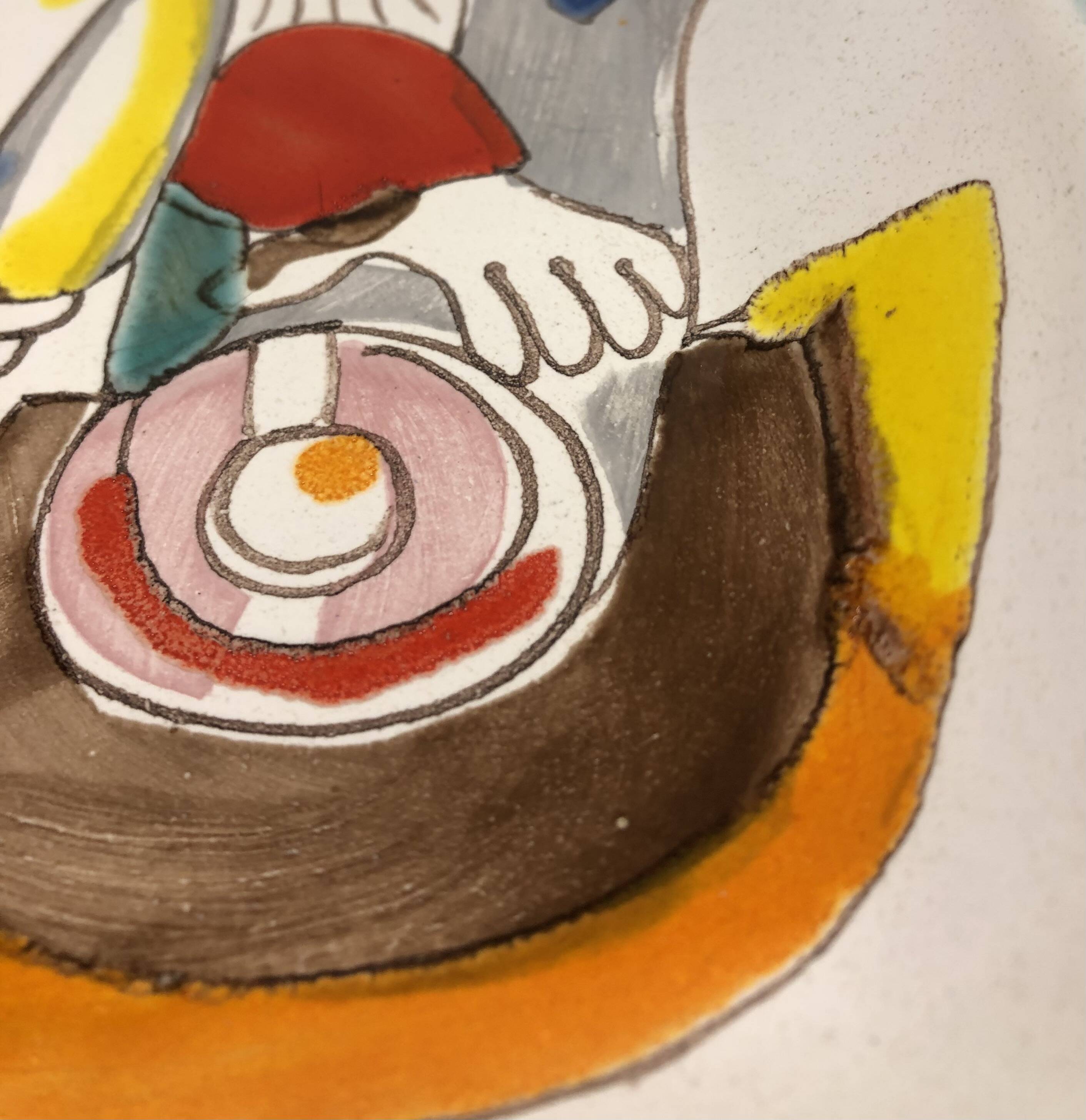 Italian ceramic empty pocket by Desimone