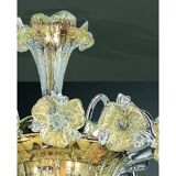Venetian Floreal Gold Murano Glass Flush Mount