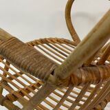 Vintage rattan chair by Dirk van Sliedregt Rohe Noordwolde 1960 from the Netherlands