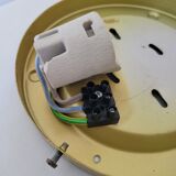 Amber molded glass ceiling lamp