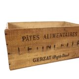 Old advertising wooden case