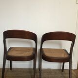 Pair of Baumann canne gondole chairs