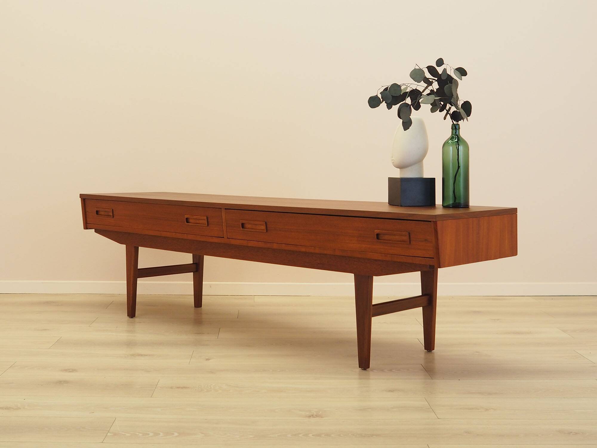 Teak lowboard, Danish design, 1960s, made in Denmark