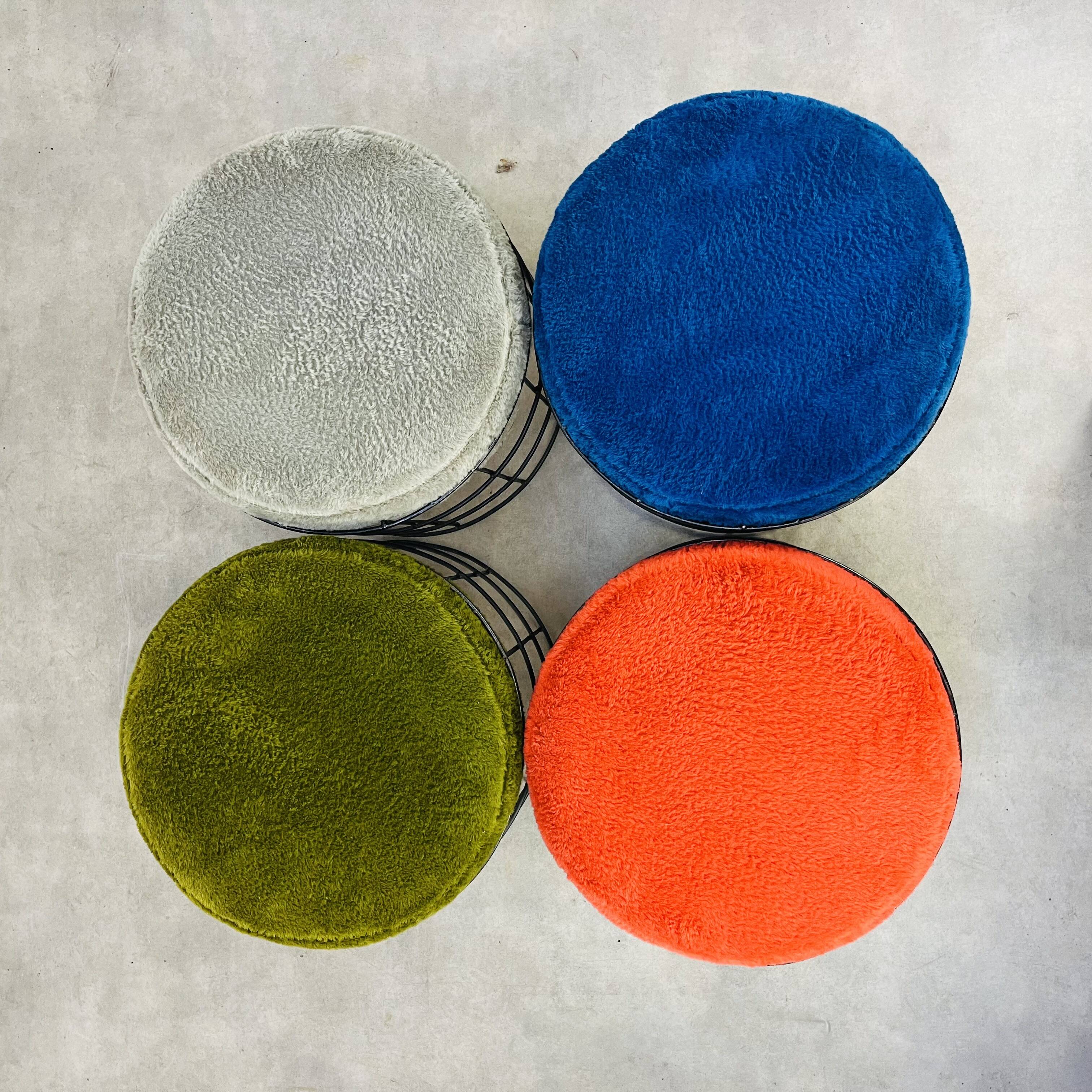 4 T1 stools by Verner Panton, 1960s design