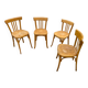 Chaises bistrot vernies galbées