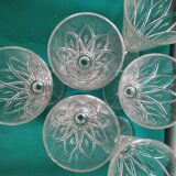 6 diamond champagne glasses